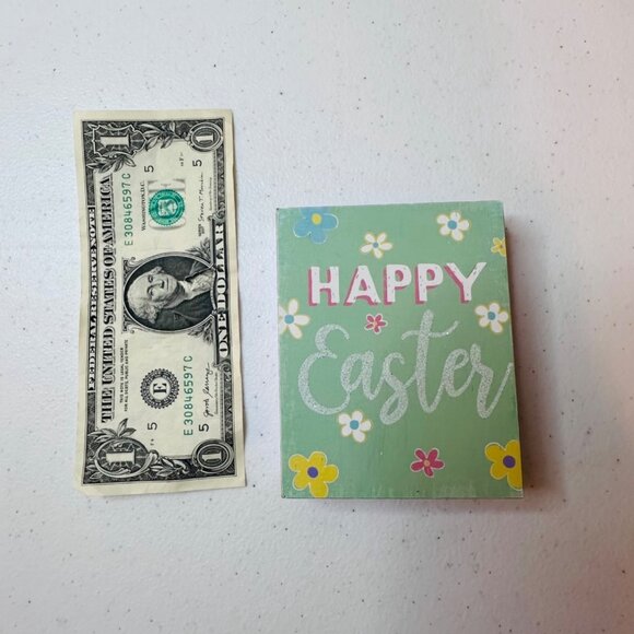 HAPPY EASTER Easter chunky block sign decoration Easter decoration glitter - Picture 11 of 13